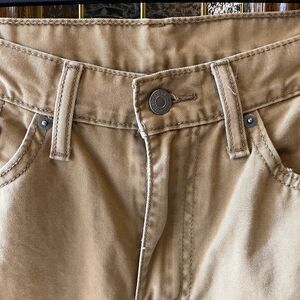 Levi's Jeans 514 Brown / Tan Mens 34x32 Straight Leg White Tab Pants Black Label